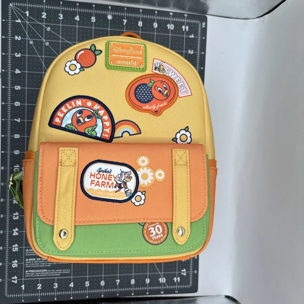 Disney‎ Parks Loungefly 2025 EPCOT Flower & Garden Orange Bird Backpack NEW NWT